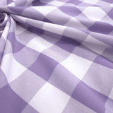 Tessuto Misto Cotone H 300 cm - QUADRO LILLA