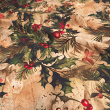 Cotone Fondo Panama Digital H 160 cm - AGRIFOGLIO EFFETTO INVECCHIATO