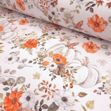 Panama Digital Fund Cotton - PIVOINES BLEUES - coupe minimum ou multiples de 25 x 280 cm