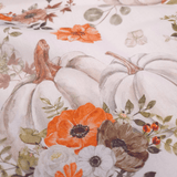 Panama Digital Fund Cotton - PIVOINES BLEUES - coupe minimum ou multiples de 25 x 280 cm