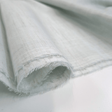 Tenda a metraggio Misto Lino H 330 cm - Variante AZZURRO POLVERE Fiammato