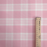 Tessuto Misto Cotone H 300 cm - QUADRO SCOZZESE ROSA PASTELLO