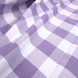 Tessuto Misto Cotone H 300 cm - QUADRO LILLA