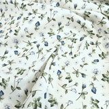 Panama Digital Fund Cotton - PIVOINES BLEUES - coupe minimum ou multiples de 25 x 280 cm