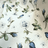 Panama Digital Fund Baumwolle – BLAUE PFINGSTROSEN – Mindestschnitt oder Vielfaches von 25 x 280 cm