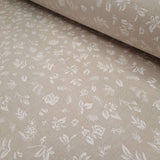 Misto Cotone Fondo Grezzo H 280 cm Trama Fitta - FIORELLINI DI CAMPO