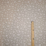 Misto Cotone Fondo Grezzo H 280 cm Trama Fitta - FIORELLINI DI CAMPO