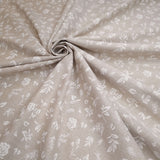 Misto Cotone Fondo Grezzo H 280 cm Trama Fitta - FIORELLINI DI CAMPO