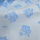 Piquet millerighe H 150 cm - COORDINATO BABY CONIGLIETTI E CAROTINE