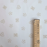 Piquet millerighe H 150 cm - COORDINATO CUORI, STELLE E FIOCCHI FONDO LATTE