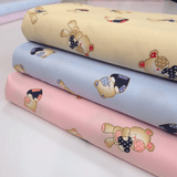 Piquet millerighe H 150 cm - COORDINATO ORSETTO CON CUORE BLU