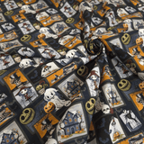 Cotone Halloween H 150 cm - CASE STREGATE/GEOMETRICO