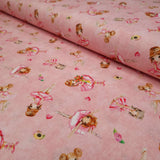 Tessuto Cotone Digital H 150 cm - BALLERINE