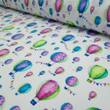 Digitaler Baumwollstoff H 150 cm - HEIßLUFTBALLONS