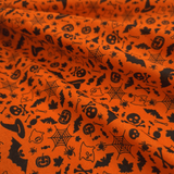 Cotone Halloween H 145 cm - HALLOWEEN NERO/ARANCIO