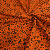 Cotone Halloween H 145 cm - HALLOWEEN NERO/ARANCIO