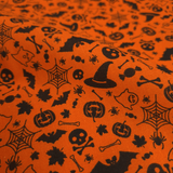 Cotone Halloween H 145 cm - HALLOWEEN NERO/ARANCIO