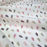 Tessuto Cotone H 140 cm - PIEDINI ROSA