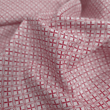 Cotone Americano H 110 cm - FANTASIA ROSSO/BIANCO