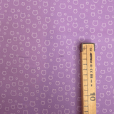 Cotone Americano H 110 cm - ANIMAL FACE/LILLA