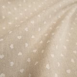 Rohbaumwolle H 280 cm – WEIßE HERZEN