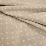 Rohbaumwolle H 280 cm – WEIßE HERZEN