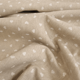 Rohbaumwolle H 280 cm – WEIßE HERZEN