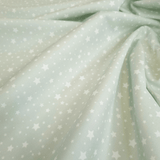 Piquet millerighe H 150 cm - STELLINE BIANCHE FONDO VERDE