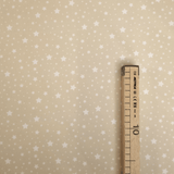 Piquet millerighe H 150 cm - STELLINE BIANCHE FONDO BEIGE