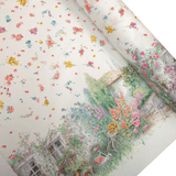 Tessuto per Tovaglie con abbassamento H 145 cm - CAMPAGNA IN FIORE