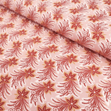 Cotone Americano H 110 cm - FANTASIA FLOREALE BORDEAUX/ROSA