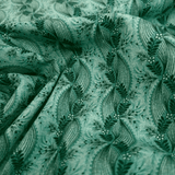 Cotone Americano H 110 cm - CATENELLA FLOREALE/VERDE