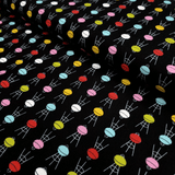 Cotone Americano H 110 cm - BARBECUE/NERO