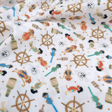 Cotone Americano H 110 cm - PIRATERIA/BIANCO