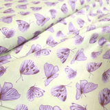 Cotone Americano H 110 cm - FARFALLE/VIOLA