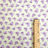 Cotone Americano H 110 cm - FARFALLE/VIOLA