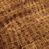 Cotone Americano H 110 cm - IMPRONTE/QUADRI MARRONE