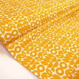 Cotone Americano H 110 cm - FANTASIA GEOMETRICA SENAPE