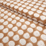 Cotone Americano H 110 cm - CERCHI BIANCHI/MARRONE