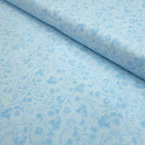 Cotone Americano H 110 cm - FIORELLINI AZZURRI