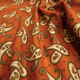 Cotone Americano H 110 cm - PAISLEY RUGGINE