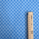 Cotone Americano H 110 cm - MAGLIA GEOMETRICA/AZZURRO