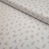 Cotone Americano H 110 cm - FUNGHETTI/GRIGIO