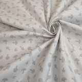 Cotone Americano H 110 cm - FUNGHETTI/GRIGIO