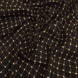 Cotone Americano H 110 cm - INTRECCIO DI BOCCIOLI/NERO