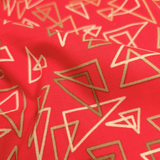 Cotone Americano H 110 cm - TRIANGOLI/FRAGOLA