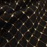 Cotone Americano H 110 cm - INTRECCIO DI BOCCIOLI/NERO