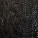 Kunstleder PYTHON-EFFEKT H 140 cm - SCHWARZ