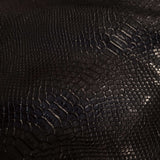 Kunstleder PYTHON-EFFEKT H 140 cm - SCHWARZ