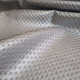 Cuir Eco EFFET MATELASSÉ H 140 cm - ARGENT